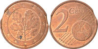 Bundesrepublik Deutschland 2 Euro Cent Karlsruhe, error double clip, VZ -