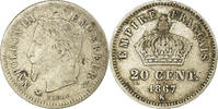 Frankreich 20 Centimes Münze, Napoleon III, Napoléon III, Bordeaux, S -