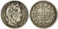 Frankreich Franc Münze, Louis-Philippe, Rouen, S+, Silber, KM:748.2 -