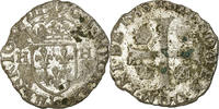Frankreich Douzain Münze, Henri III, Poitiers, S+, Billon, Sombart:4398 -