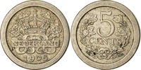Niederlande 5 Cents Münze, Wilhelmina I, SS, Copper-nickel, KM:137 -