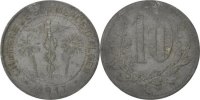 Algeria 10 Centimes Münze, S, Zinc, Elie:10.6 -