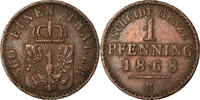 Deutsch Staaten Pfennig Münze, PRUSSIA, Wilhelm I, Hannover, SS -