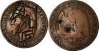 Frankreich 5 Centimes Münze, Napoleon III, Napoléon III, Strasbourg -