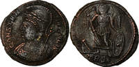 Nummus Münze, Constantinople, City Commemoratives, Trier, SS+, Kupfer -