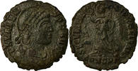 Nummus Münze, Valens, Constantinople, SS+, Kupfer, RIC:21 -
