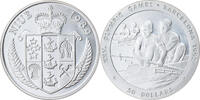 Niue 50 Dollars Münze, Elizabeth II, Proof, STGL, Silber, KM:27 -