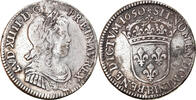 Frankreich 1/4 Ecu Münze, Louis XIV, 1/4 Écu à la mèche longue -