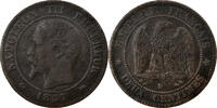 Frankreich 2 Centimes Münze, Napoleon III, Napoléon III, Lyon, Petit -
