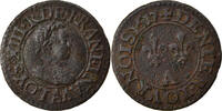 Frankreich Denier Tournois Münze, Louis XIII, Paris, SS, Kupfer -