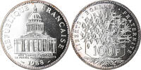 Frankreich 100 Francs Münze, Panthéon, FDC, STGL, Silber, KM:951.1 -
