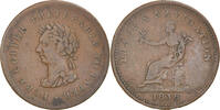 Kanada Penny Token Münze, George IV, S+, Kupfer -