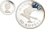 Mauritius 50 Rupees Münze, Proof, STGL, Silber, KM:41a -