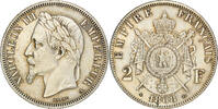 Frankreich 2 Francs Münze, Napoleon III, Napoléon III, Paris, VZ+ -