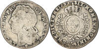 Frankreich 12 Sols, 1/10 ECU Münze, Louis XV, Pau, SGE+, Silber -