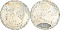 Spanien 12 Euro Treaty of Rome - 50th Anniversary, Madrid, STGL, Silber -