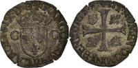 Frankreich Douzain aux deux C Münze, Charles IX, Dijon, SS, Billon -