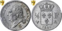 Frankreich 1/4 Franc Louis XVIII, Louis XVIII, Paris, Silber, PCGS -