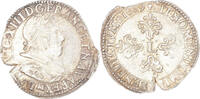 Frankreich 1/2 Franc Münze, Louis XIII, buste lauré au col plat -