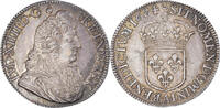 Frankreich 1/2 Écu à la cravate longue Louis XIV, Paris, Silber, VZ -