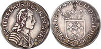 Principality of Orange 1/4 Ecu Guillaume II, Orange, Silber, SS -