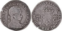 Frankreich Teston Münze, Charles IX, Orléans, S, Silber, Sombart:4626 -