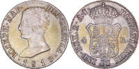 Spanien 4 Réales Münze, Joseph Napoleon, Madrid, SS, Silber, KM:540.1 -