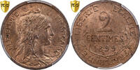 Frankreich 2 Centimes Daniel-Dupuis, Paris, Bronze, PCGS -