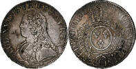 Frankreich Ecu Louis XV, Écu aux branches d'olivier, Caen, SS, Silber -