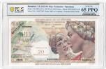 Réunion 20 Nouveaux Francs on 1000 Francs Union Française, Undated (1967) -
