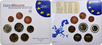 Deutschland Set 1 ct. - 2 Euro BU, Munich, STGL -