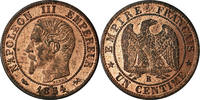 Frankreich Centime Münze, Napoleon III, Napoléon III, Rouen, Rare -