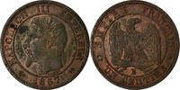 Frankreich Centime Münze, Napoleon III, Napoléon III, Rouen, VZ -