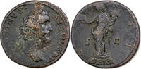 Sesterz Antonin le Pieux, Rome, Bronze, S+, RIC:574 -