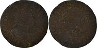 Frankreich Double Tournois Münze, Louis XIII, Double tournois, buste laurée et cuirassé -