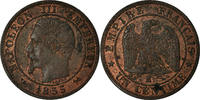Frankreich Centime Münze, Napoleon III, Napoléon III, Rouen, VZ -