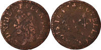 Frankreich Double Tournois Münze, Louis XIII, Double tournois de Warin, tête à gauche -