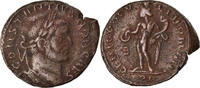 Follis Münze, Constantius I, Lyon - Lugdunum, SS, Billon, RIC:53a -