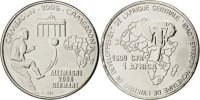 Kamerun 1500 CFA Francs-1 Africa Münze, UNZ, Nickel Plated Iron, KM:29 -