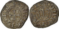 Italien Denaro Münze, SICILY, Henri VI & Constance, Messina, SS -