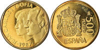 Spanien 500 Pesetas Münze, Juan Carlos I, Madrid, Proof, STGL -