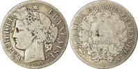 Frankreich 2 Francs Münze, Cérès, Strasbourg, SGE+, Silber, KM:760.2 -