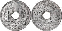 Frankreich 25 Centimes Münze, Lindauer, STGL, Nickel, KM:867 -