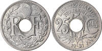 Frankreich 25 Centimes Münze, Lindauer, Paris, STGL, Copper-nickel -