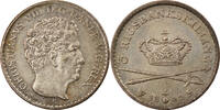 Dänemark 3 Rigsbankskilling Münze, Christian VIII, Altona, VZ, Silber -