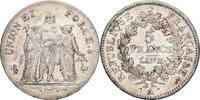 Frankreich 5 Francs Union et Force, Paris, Silber, SS+, Gadoury:563a -