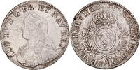Frankreich Ecu Münze, Louis XV, Écu aux branches d'olivier, Caen, SS -