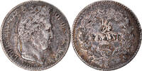Frankreich 1/4 Franc Münze, Louis-Philippe, Paris, SS, Silber -