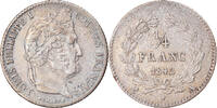 Frankreich 1/4 Franc Münze, Louis-Philippe, Paris, SS, Silber -