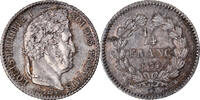 Frankreich 1/4 Franc Münze, Louis-Philippe, Lille, VZ, Silber -